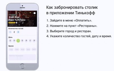 бронирование столика в тинькофф